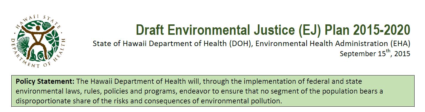 Environmental Health Environmental Justice