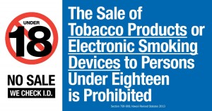 sale of tobacco to under 18