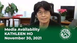 Media Availability Kathleen Ho November 30, 2021