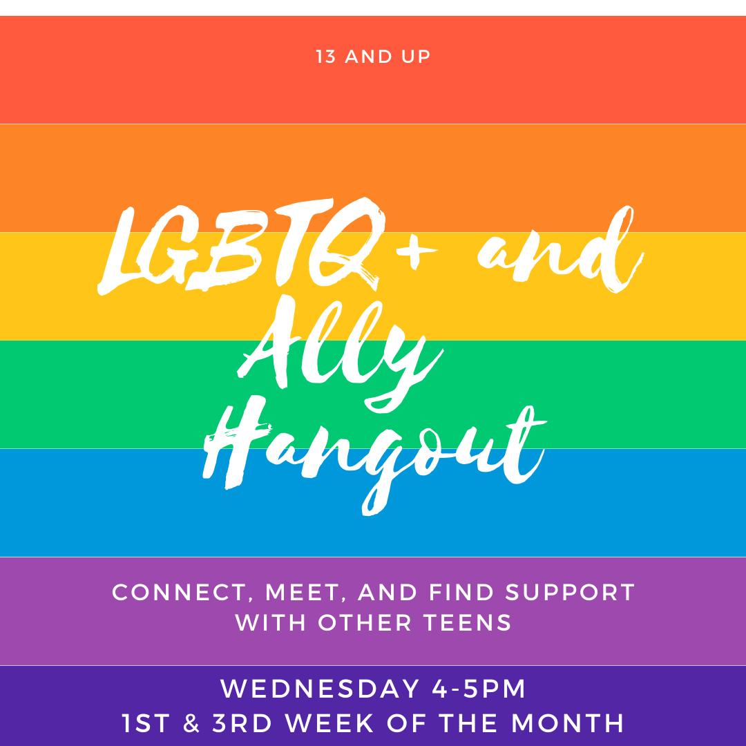 LGBTQ+ Ally Hangout SM Flyer (1/11/22)