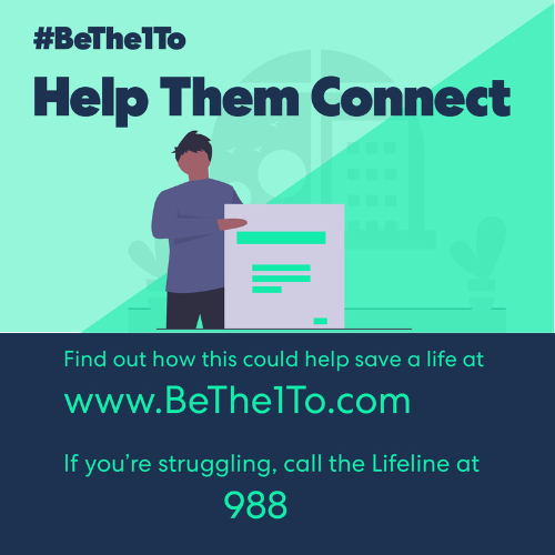 #SPM22 #BeThe1To HELPTHEMCONNECT 988