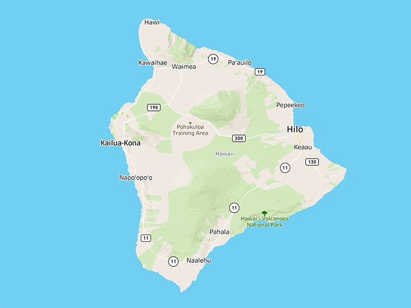Map Big Island