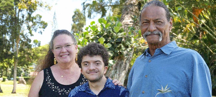 Photo: Ikaika with his ohana