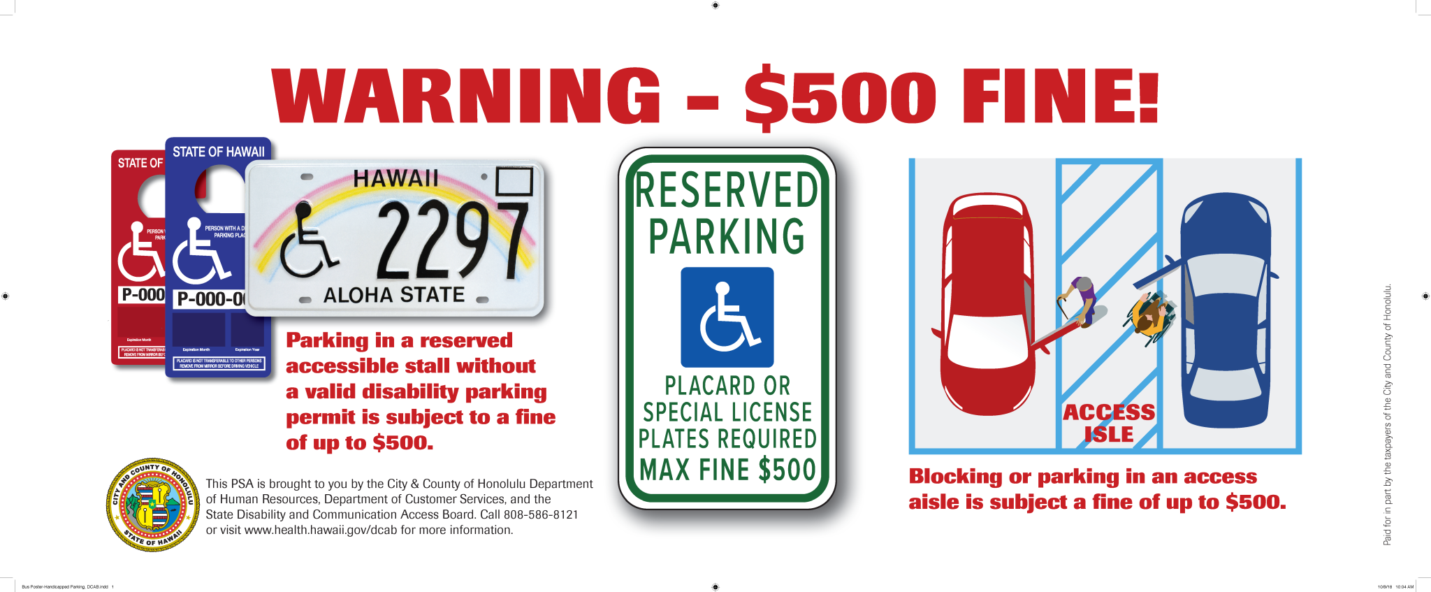 Disability and Communication Access Board Parking Public Service