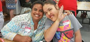 Photo: Mary Ann and Naomi at SAAC Holiday Party