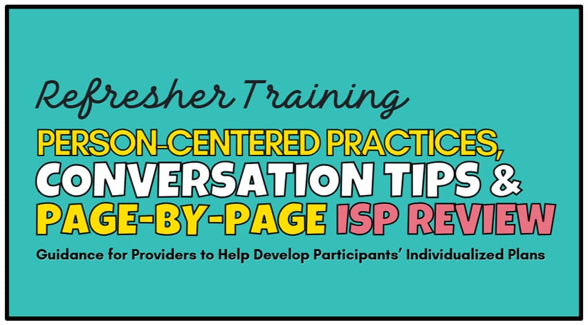 PCP ISP Provider Training