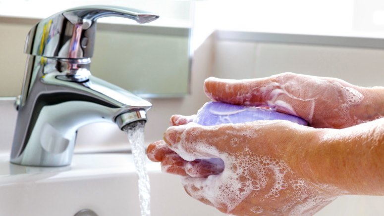 handwashing with soap