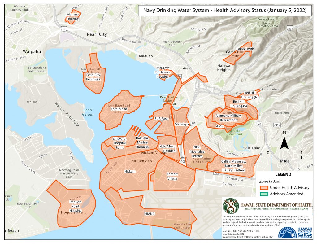 JBPHH Water System Areas HAZARD EVALUATION & EMERGENCY RESPONSE (HEER