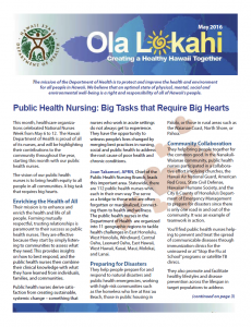 Ola Lokahi Newsletter – May 2016 post thumbnail