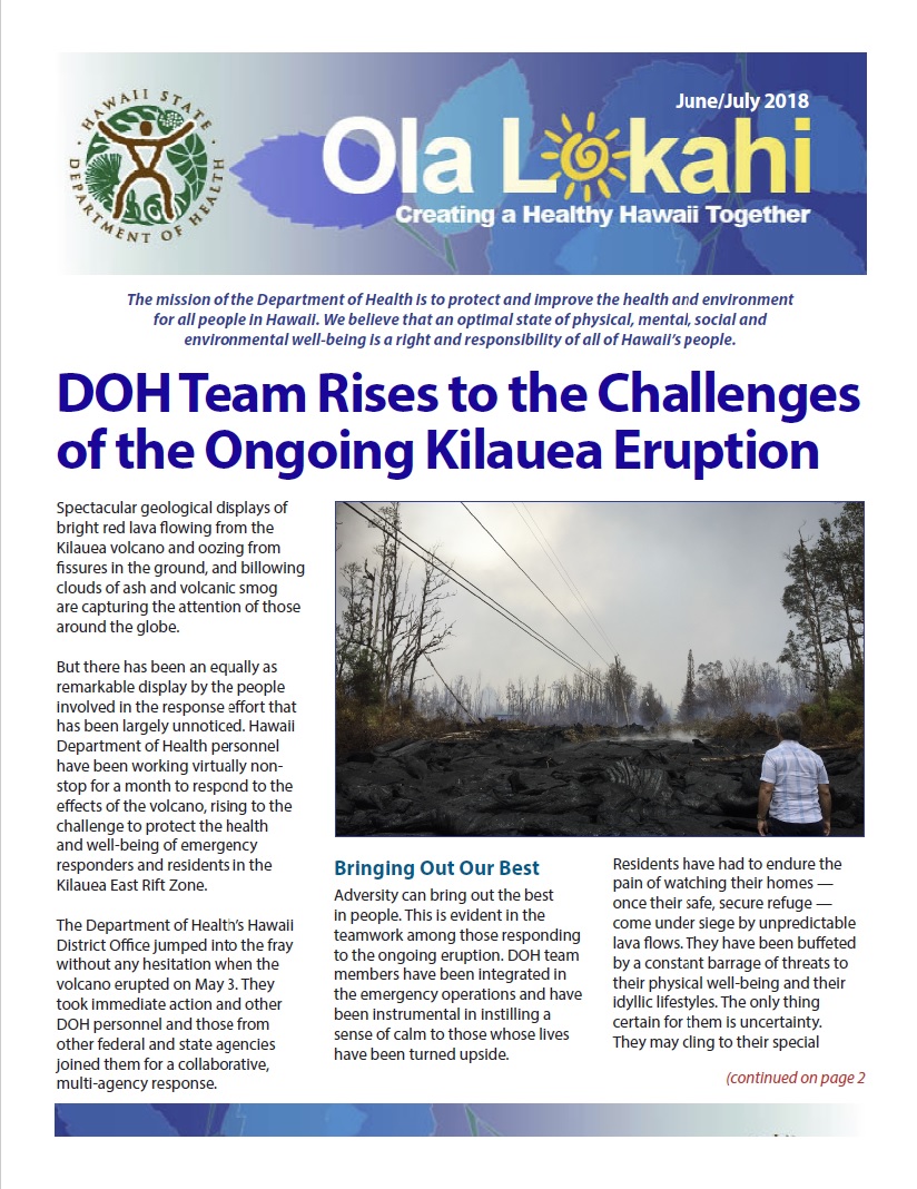 Ola Lokahi Newsletter – June/July 2018 post thumbnail