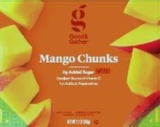 Image 15 - Labeling, Good & Gather Mango Chunks packaged in a 12-ounce plastic bag 
