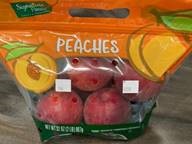 Signature Farms Peaches label, 2 lb. bag