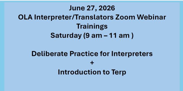 Zoom Training Webinar for Translators and Interpreters