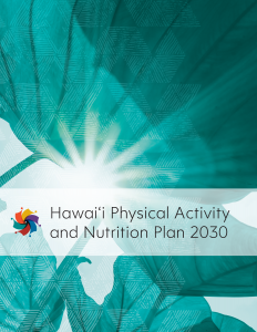Cover of nutrition plan. 