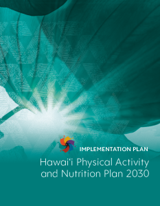 Cover of nutrition plan. 