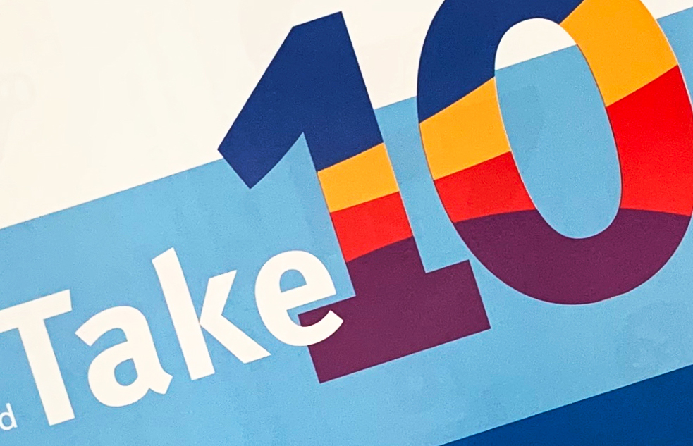Cover of "Take 10" flyer