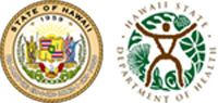 State of Hawaii seal and DOH logo