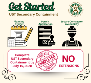 Complete UST Secondary Containment by July 15,2028